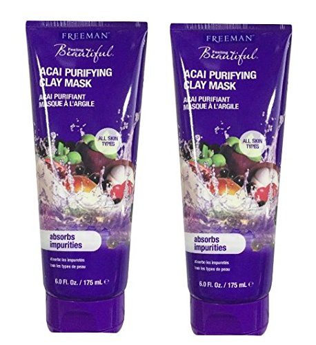 Freeman Feeling Beautiful Clay Purifying Facial Mask 6 fl oz (Set of 2)