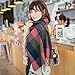 YSense Winter Scarf for Women, Fashion Long Plaid Scarves Warm Big Tartan Blanket Wrap Shawl Ladies Gifts