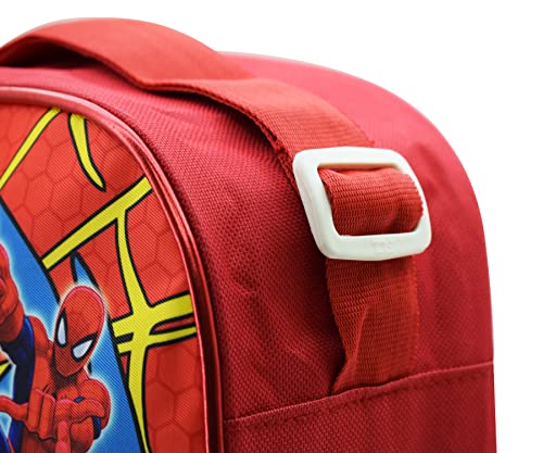 Image of Asera Polycotton Unisex Birthday Return Gifts Sling Bag /Picnic Bag Cartoon Theme Bags For Kids (Spiderman Set Of 6 Pcs), Multicolour