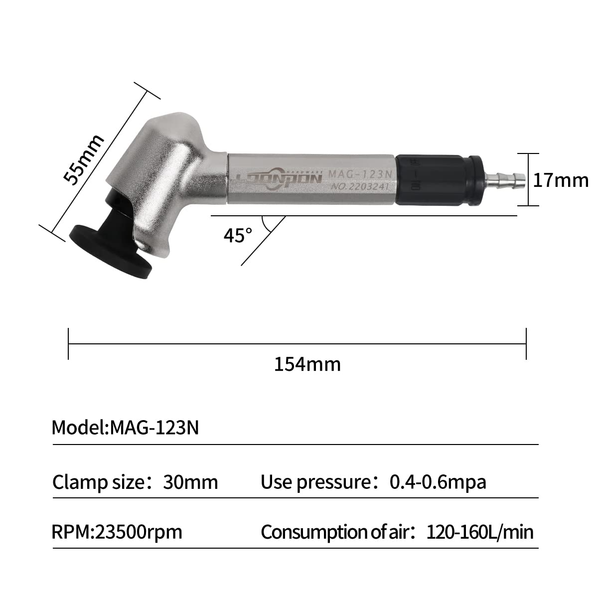 Amazon.com: Air Micro Die Grinder Kit,MAG-123N Pneumatic Grinding 