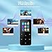 144GB MP3 Player - Music Player with Bluetooth 5.2 HiFi Sound Shuffle Single Loop FM Radio Built-in HD Speaker Voice Recorder Mini Design Ideal for Sport Earphones Included-Black-A4