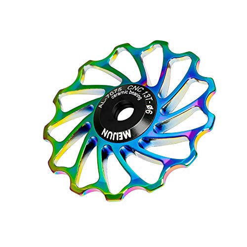 Roda guia traseira de cerâmica, Romacci Roda de guia traseira de cerâmica para mountain bike 11T 13T