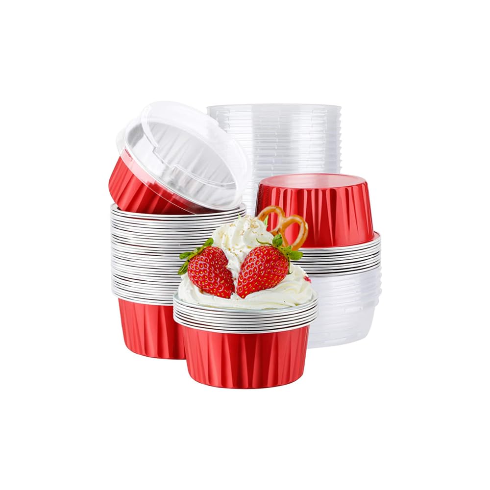 sourcing map Set di 50 pirottini per cupcake con coperchio a cupola, pirottini per muffin, pirottini usa e getta per decorazioni per matrimoni e feste di compleanno, colore verde sourcing map Set di 50 pirottini per cupcake con coperchio a cupola, pirottini per muffin, pirottini usa e getta per decorazioni per matrimoni e feste di compleanno, colore verde