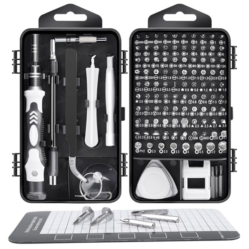 Image of Precision Screwdriver Set,BOMCET 123 in 1 Electronics Repair Screwdriver Kit,Computer /Laptop Screwdriver Sets with 101 Bits Magnetic