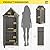 Outdoor Resin Storage Shed, Upgrade Durable Storage Cabinet with Removable Shelves and Lock Ring, Reinforced Floor, All-Weather Construction for Garden Patio Lawn (Gray)