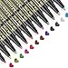 Produktbild Metallic Marker Pens, Emooqi 12 Farben Metallic Stifte für Gästebuch Hochzeit Geburtstag Fotoalbum Schwarze Seiten, Stift zum Steine Bemalen Glas, Geschenkbox, Kalender Selbst Gestalten, Scrapbook
