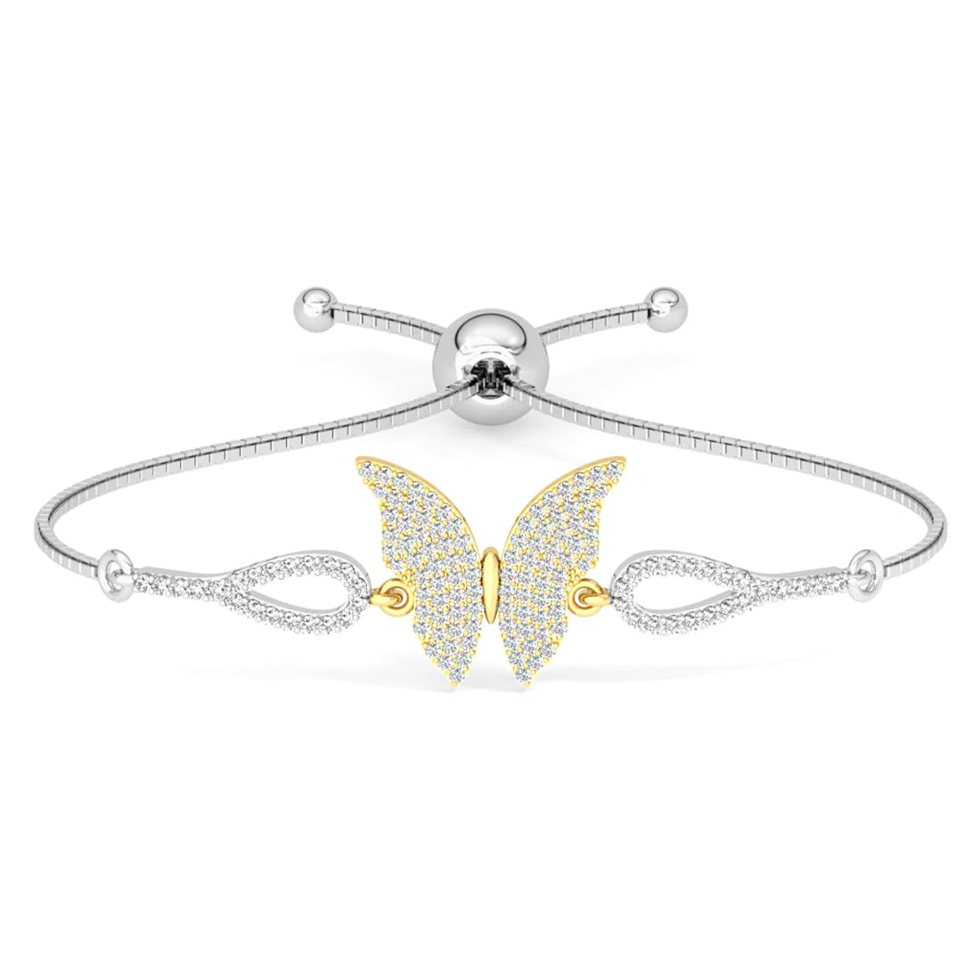 See full amazon price history chart for Clara 925 Pure Silver Golden Butterfly Hand Bracelet | Adjustable, Anti Tarnish, Swiss Zirconia | Gift for Women and Girls Clara 925 Pure Silver Golden Butterfly Hand Bracelet | Adjustable, Anti Tarnish, Swiss Zirconia | Gift for Women and Girls (B0CC2BFRQK) Amazon Price History, Amazon Price Tracker