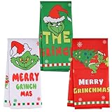 Szhhrxi Paños de Cocina Buenos Navidad - 3 Unidades Toallas de Cocina (40x60 cm) -Trapos Cocina, Navideños Paño para Decoración Festiva