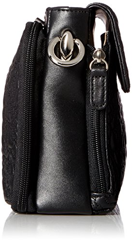 GTM Gun Tote'n Mamas Concealed Carry Rose Embroidered Lambskin Cross-Body, Black3