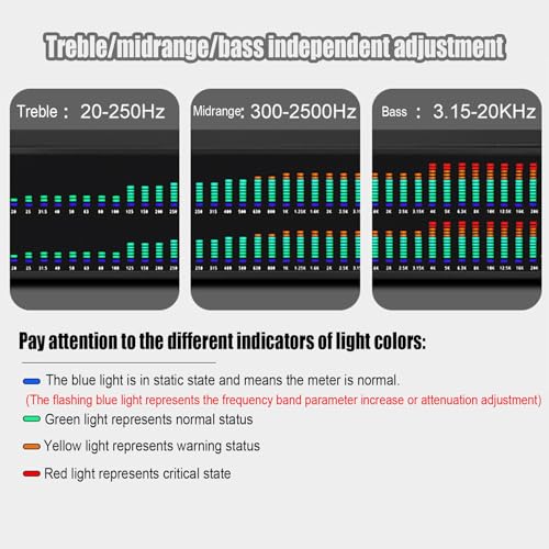 Digital Equalizador 31 Band Graphic Equalizer Professional Stereo EQ HD LCD Display DSP Processing Chip para Home Party Subwoofer Speaker (Color: Single) miniatura 4