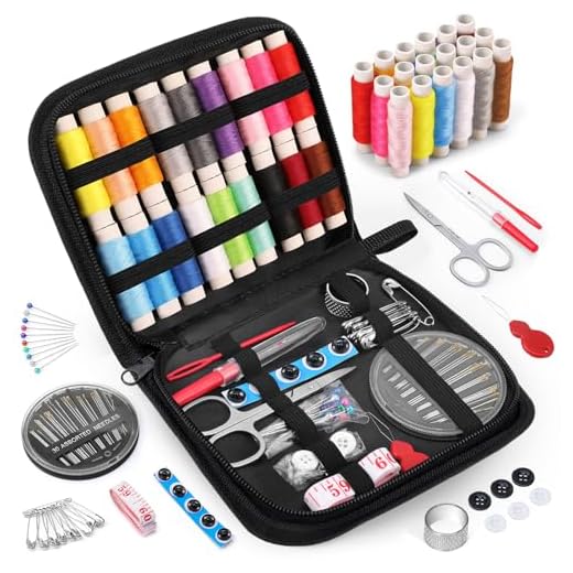 31+ Creative Halloween Sewing Projects You Can Make This Year 4 Coquimbo Sewing Kit Gifts for Mom Grandma Women Men Adults Kids Teen Beginner Traveler, Portable Sewing Supplies Accessories Contains Thread, Needles, Scissors, College Dorm Room Essentials (Black, M)