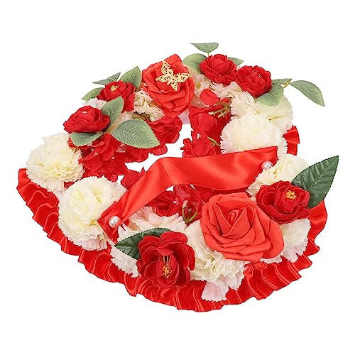 MAGICLULU 1 Juego Conmemorativa del Corazón De Lápida Luto Funeraria Falsa De Corazon Decoración del Cementerio Decoraciones Conmemorativas Funerales Espuma Rojo