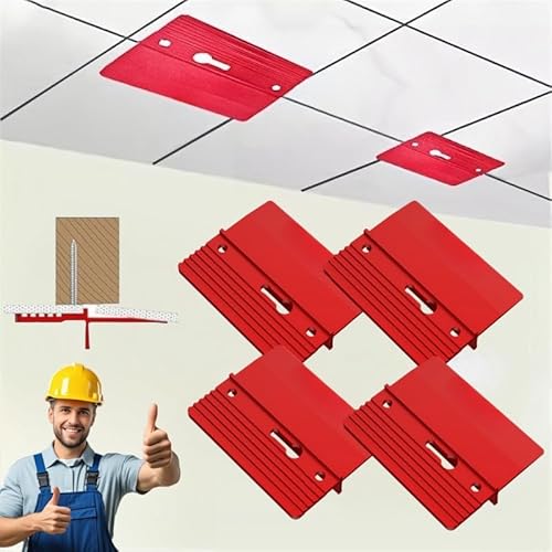Roof Plaster Positioning & Fixing Board, 2025 New Board Auxiliary Tool,Heavy Duty Drywall Fitting Tool Wall Board,Ceiling Auxiliary Board Auxiliary Device,Roof Ceiling Fixing Device (4PCS)