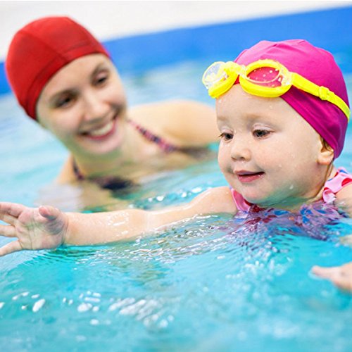 Quality Yes 2Pcs Dark Blue Color Superior Cloth Fabric Bathing Cap Swimming Cap #TOP6