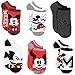 Mickey Mouse 6 pack Socks (9-11 (Shoe: 4-10), Classic Mickey White/Red)