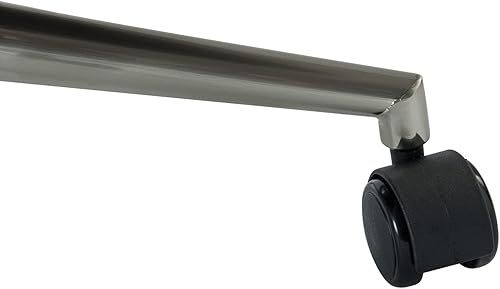 Miniatura 9 de HULALA HOME Silla de oficina sherpa, cómoda silla de escritorio tapizada para oficina en casa, silla de trabajo de altura ajustable, silla de