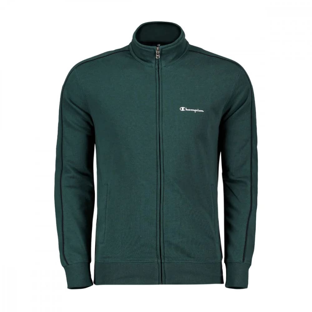 Champion tuta da ginnastica uomo P-E garzata art.217411 (xxl, gs514 verde/nero)