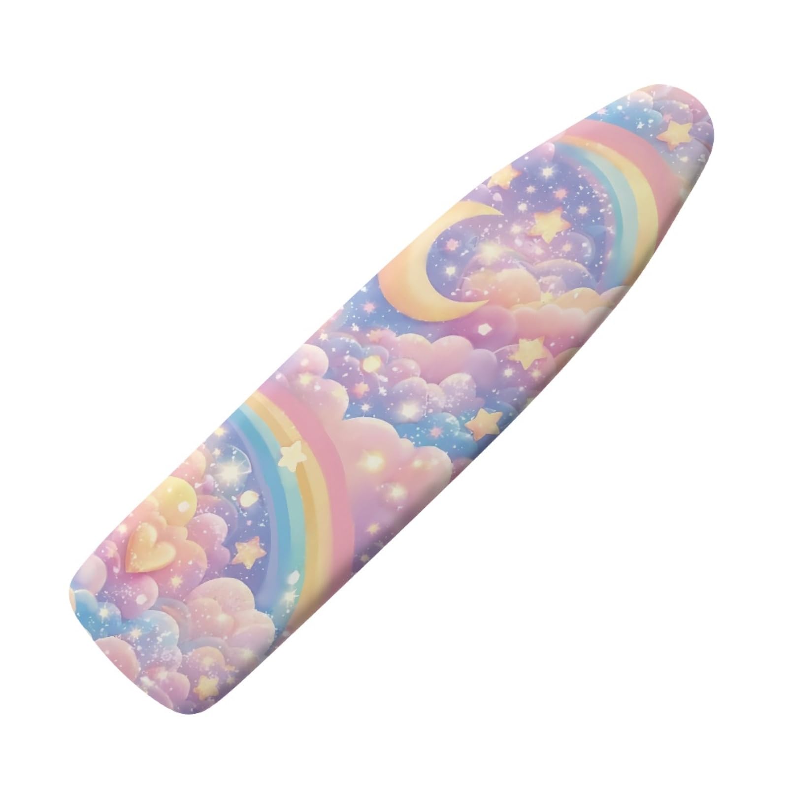 Ironing Board Cover 147X48 Rainbow Padded Iron Board Cover With Elasticated, Easy Fit And Resists Scorching, Cord Binding & Stretch System