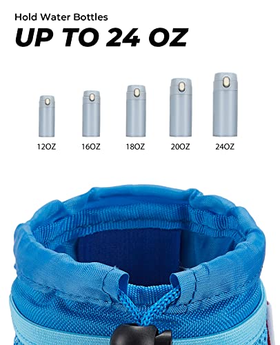 Kemimoto Bike Cup Holder, Oxford Fabric Bicycle Cup Holder With 0.6"-1.5" Alligator Clamp, Cup Holder For Bike, Boat, Canoe, Atv, Motorcycle, Wheelchair, Walker, Scooter, Kayak, Camper, Blue #TOP3
