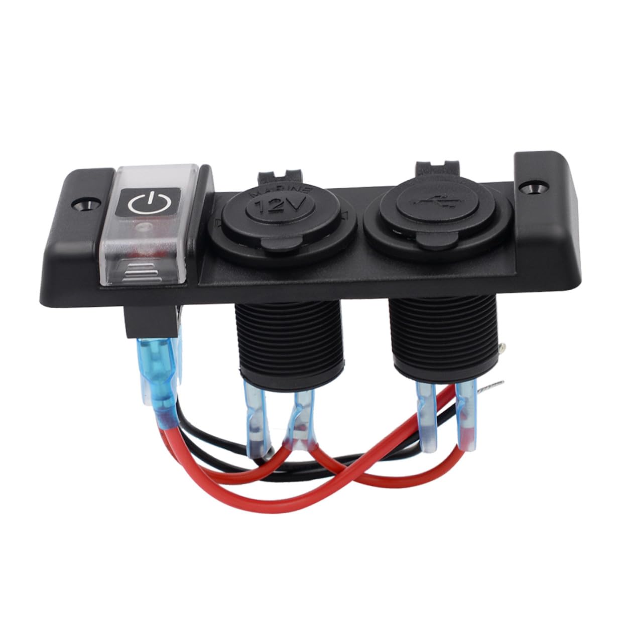 Prise Allume-cigare Chargeur Double USB 12-24 V Étanche