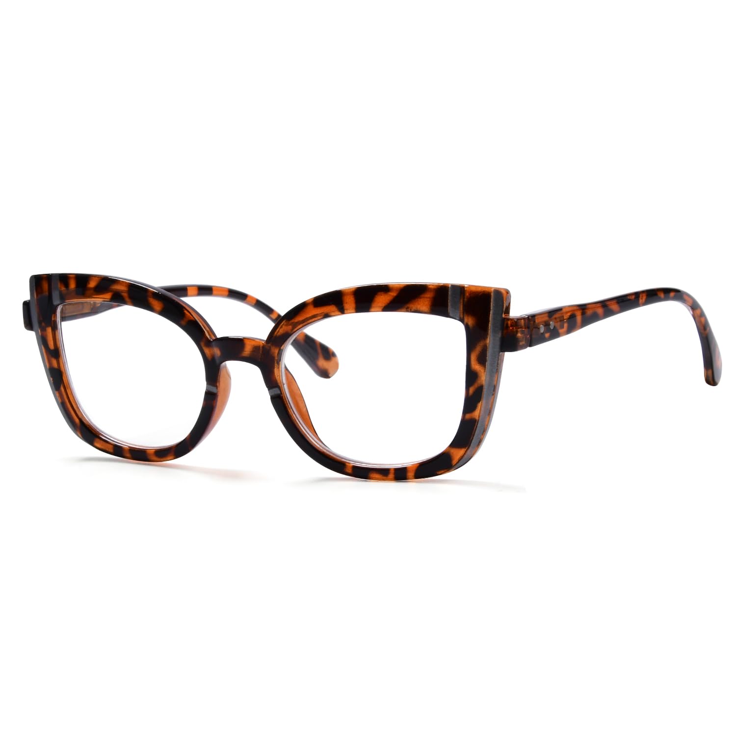 Eyekepper Cat Eye Reading Glasses for Women Cute Readers - Tortoise +1.25