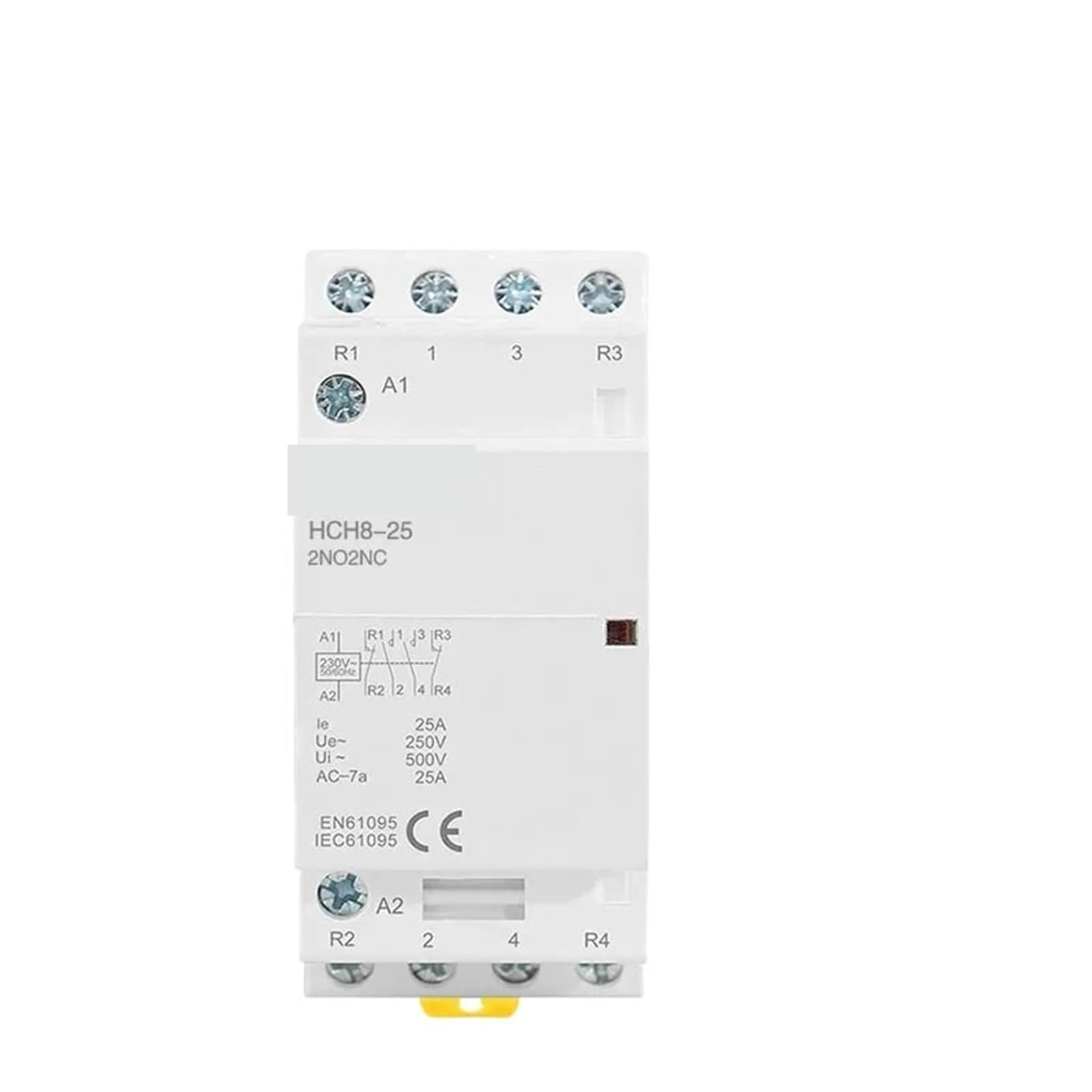 Contacteur modulaire 4P 25A DC 24V type rail DIN HCH8-25 - 6