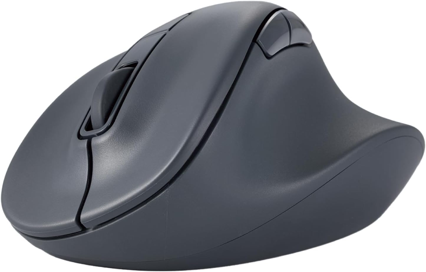 Bluetooth Wireless Ergonomic Shape Mouse, Silent Click, Right Hand 2000DPI, 5 Buttons, Optocal Sensor, Compatible with PC, Mac, Laptop, EX-G, Lsize Black (M-XGL30BBSKBK)