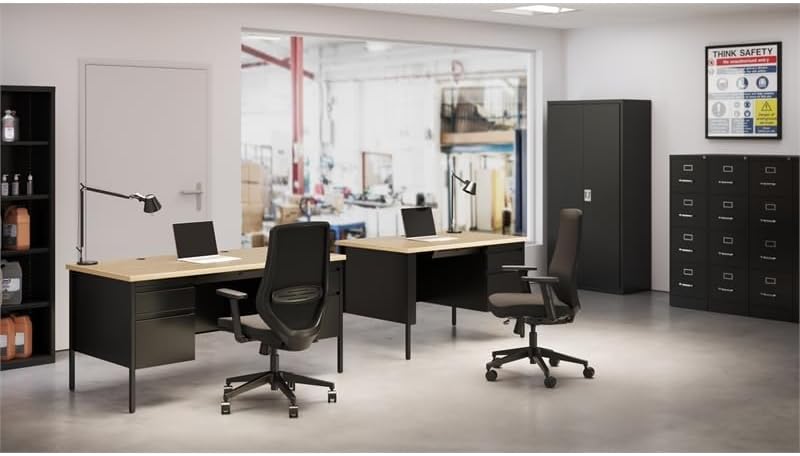 Pemberly Row 4 Drawers 52″ Vertical Black Metal Filing Cabinet Lockable Pre-Assembled Stationary Letter Size for Home, Office Pemberly Row 4 Drawers 52″ Vertical Black Metal Filing Cabinet Lockable Pre-Assembled Stationary Letter Size for Home, Office