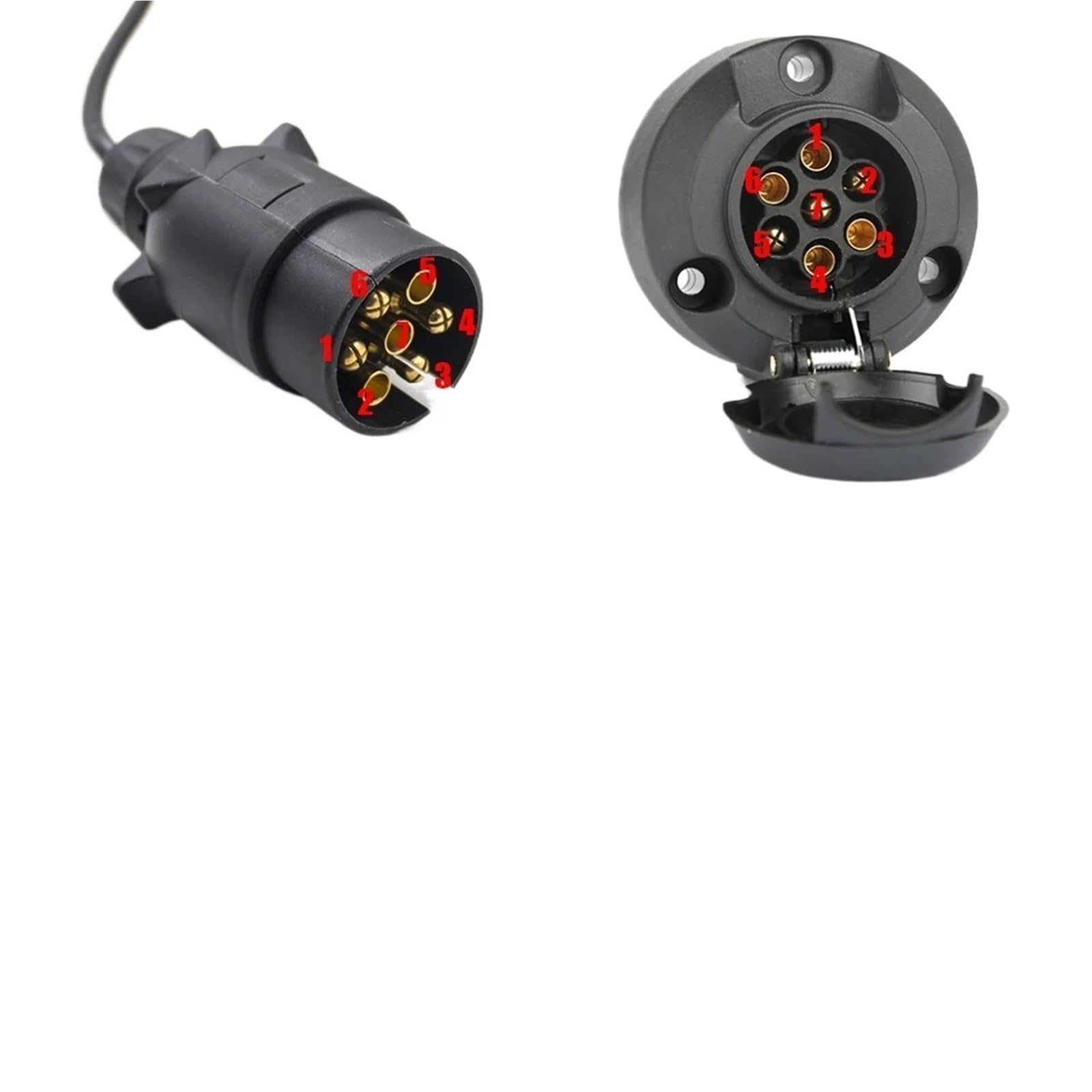 1Set 12V EN 7 Spille LED Camion Fanale Posteriore Posteriore Targa Riflettore Avvertimento Luci Lampada Freno Indicatore di Direzione luce Rimorchio