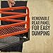 Houseables Utility Trailer, ATV Trailer, ATV Cart, Dump Cart for Lawn Tractor, Pull Behind Wagon, for Lawn Mower, UTV, Golf, Garden, Yard, Four Wheeler, Riding Mower, Tow Behind, Quad, 1500LB, 15 CuFt
