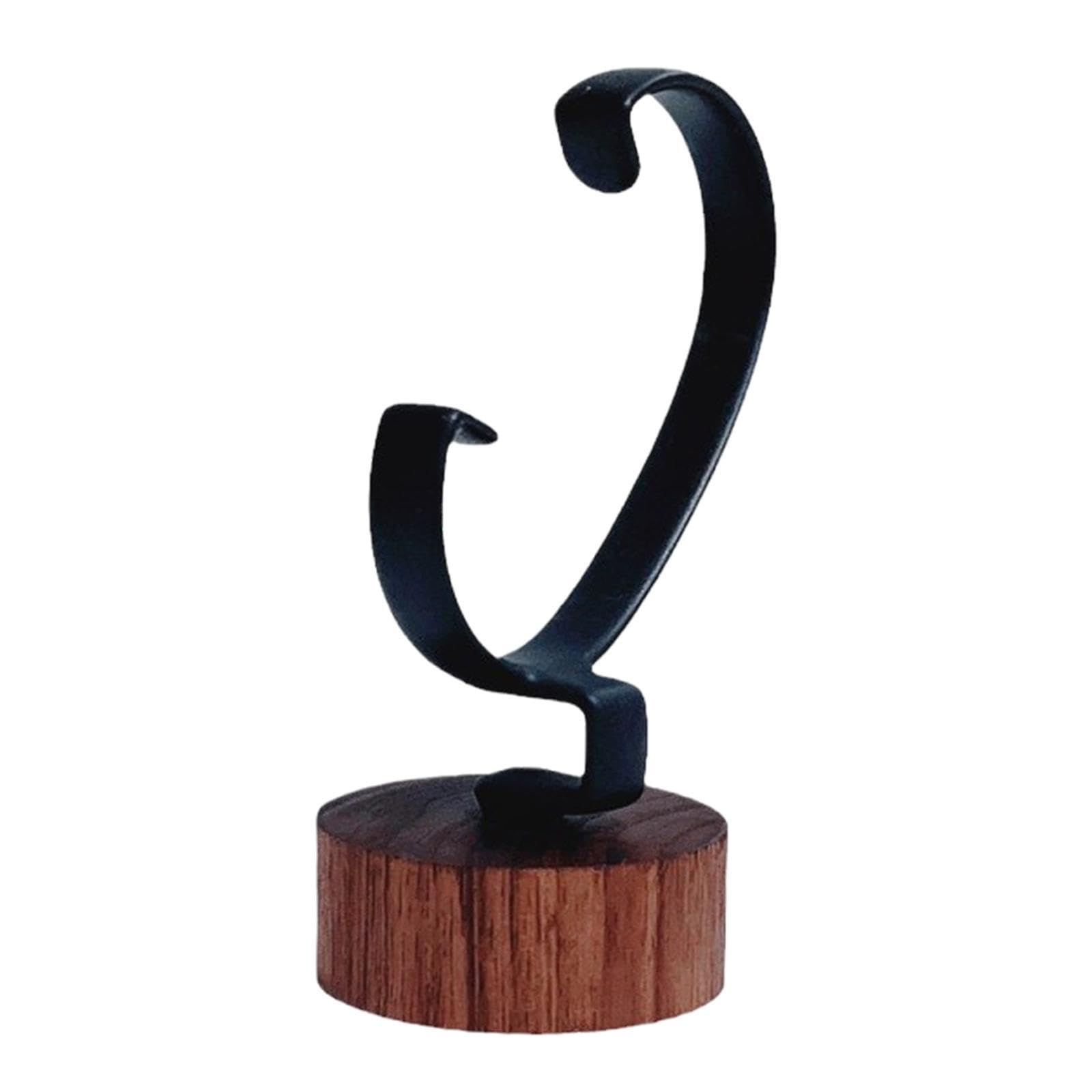 TWISAXC Durable Watch Display Stand Jewelry Organizer Crafted Wood To Long Lasting And Distinct Display But Also Store Bracelets Or Other Jewelry. Watch Rack, Black, 5x5x10.5cm