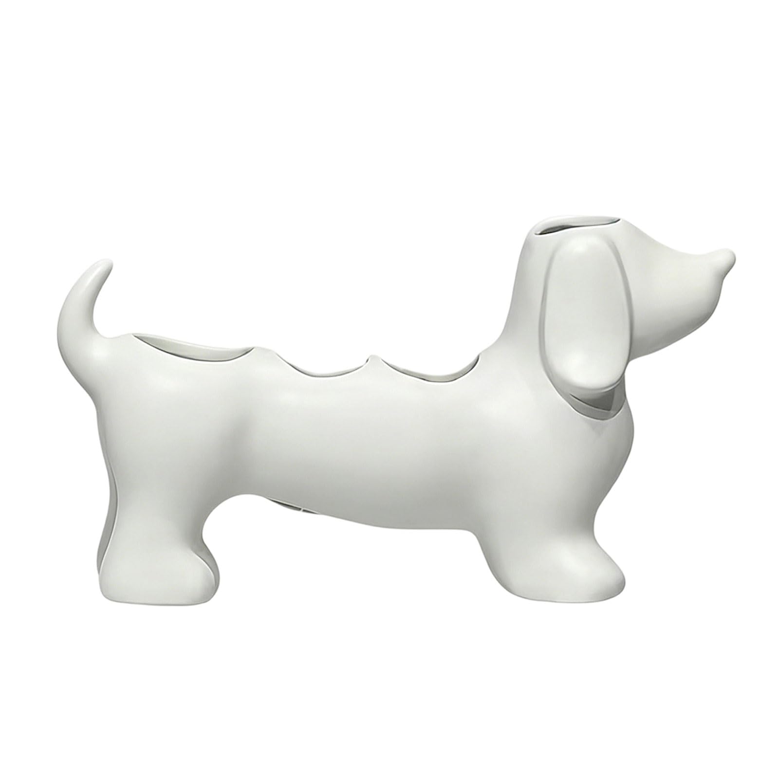 3D Print Toothbrush Toothpaste Holder Fun Dachshund Shape Space Saving Countertop Organizer Rack for Bathroom Sink Essential Lovely Dog Toothbrush Organizer Rack