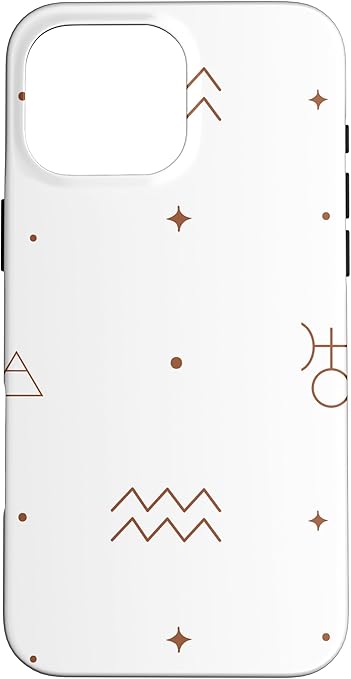 iPhone 16 Pro Max Aquarius Zodiac Print: Celestial Symbolism Case