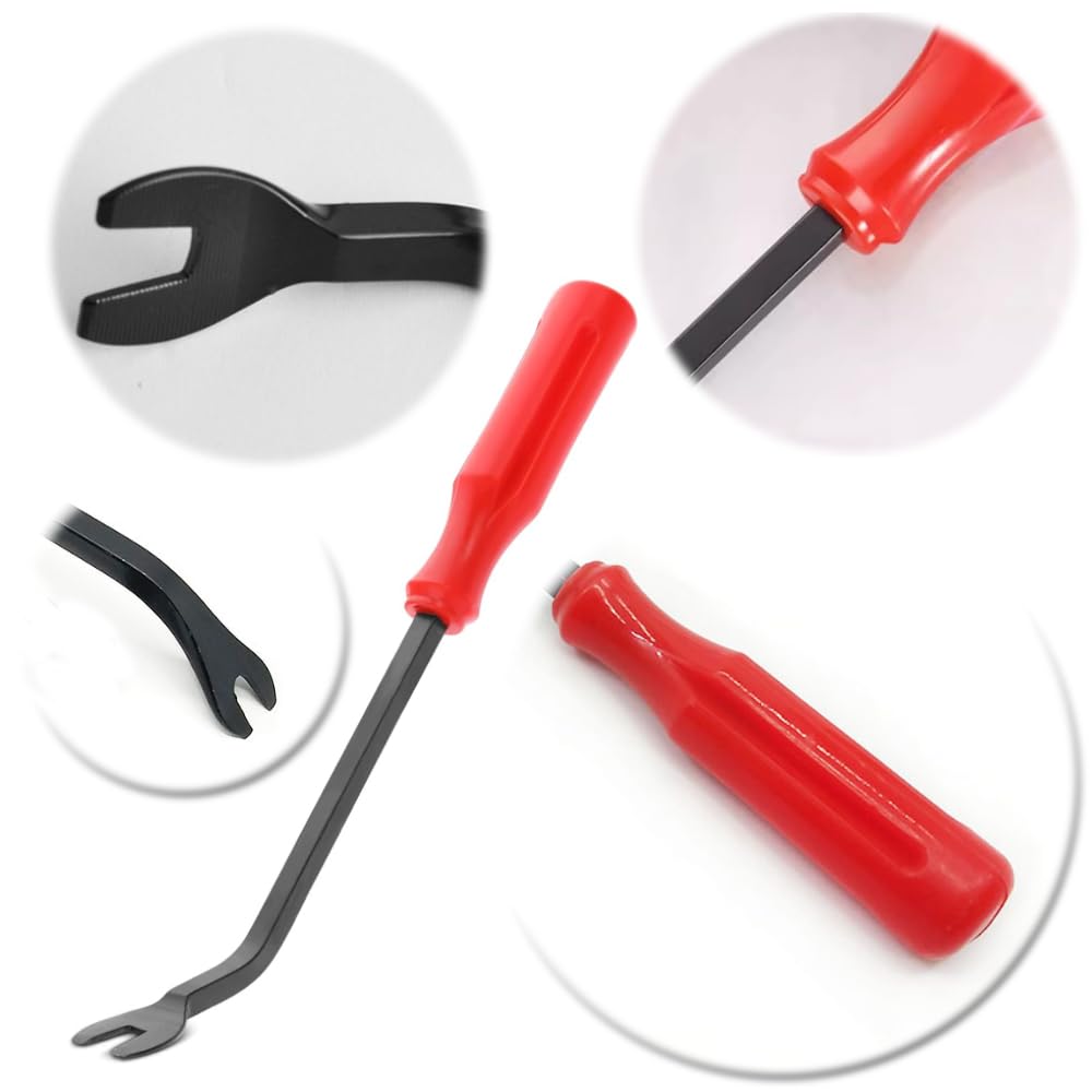 Strumento Rimozione Chiodo 2 Pezzi Tack Puller Estrattore Rivetti Sollevatore Chiodi Nail Puller Estrattore del Chiodo Cacciavite Chiodo Rivetto Tack Estrattore Strumento Rimozione dei Chiodi
