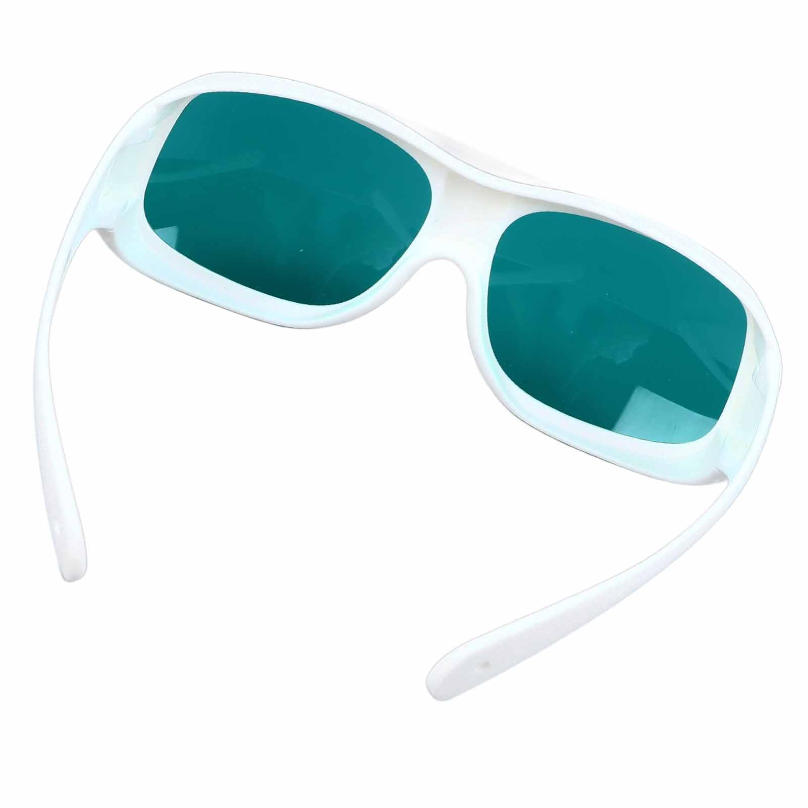 Generic Oświetlenie Okulary Ochronne Zapewniające ochronę Oczu Przed Szkodliwym Promieniowaniem o Długości Fali od 650 do 808 Nm do Zabiegów Kosmetycznych Elegancka Biała Oprawka 1 Zestaw