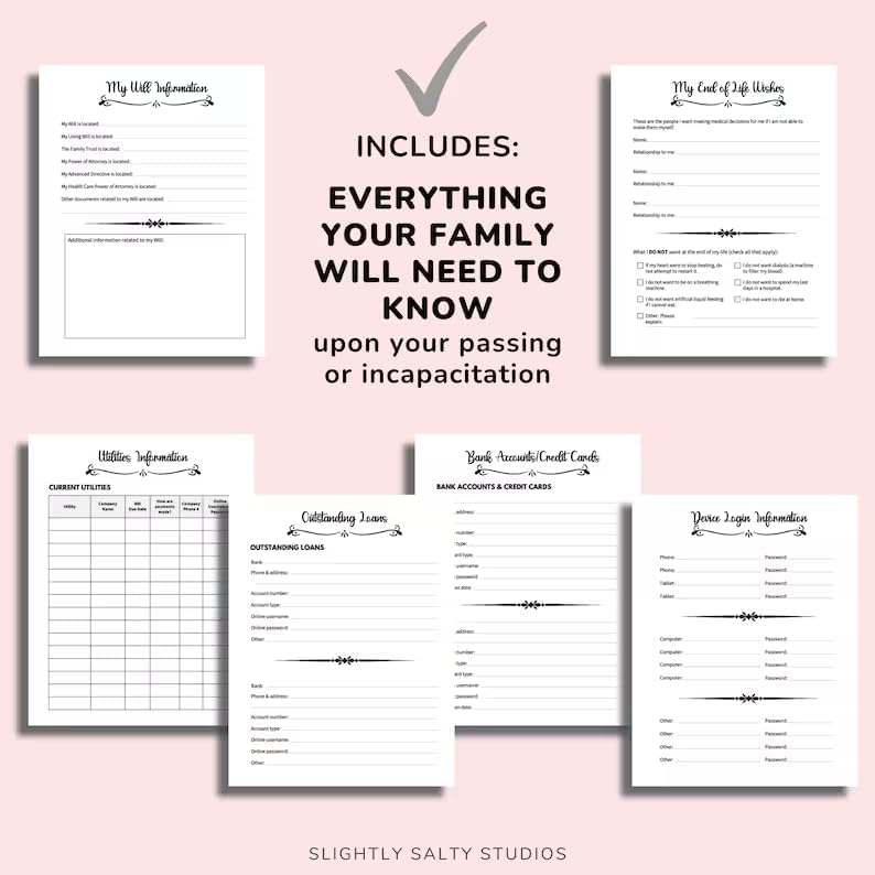 Agenda De Fin De Vie Pour Le Journal Des Dernières Volontés Organisateur Juste à La Casse Reliure De Planification Successorale Dossier Des Derniers Voeux Liste Des Invités   France