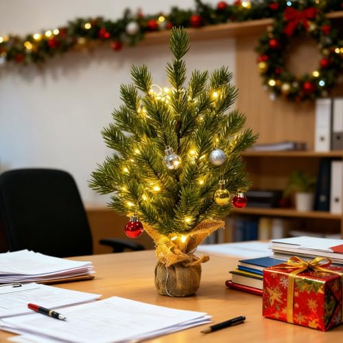 Árbol de Navidad artificial exterior impermeable Amzxart con luces 4