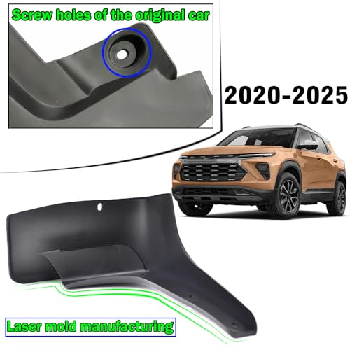 Image of XUKEY Mud Flaps for Chevrolet Trailblazer 2020-2025, TPO Plastic All Weather Splash Guards, Front and Rear, No Drilling Required, 4-Piece Set