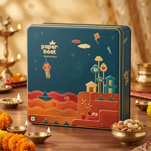 The Treasure by Paper Boat - Dry Fruits Gift Box, 326gm - Gift Ha...