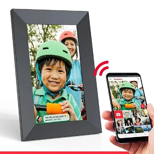 ONN 10” Wi-Fi Digital Picture Frame Send Photos & Videos Instantly via The Free Frameo app (iOS & Android), 16GB or Storage, Touch screen (1280x800), Micro USB, Micro SD card slot,100096733 (Renewed) - Thumbnail 5
