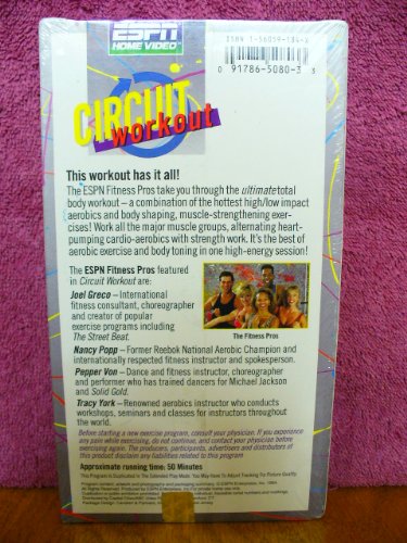 Fitness Pros Circuit vhs soluciona la falta de material deportivo retro americano original 3