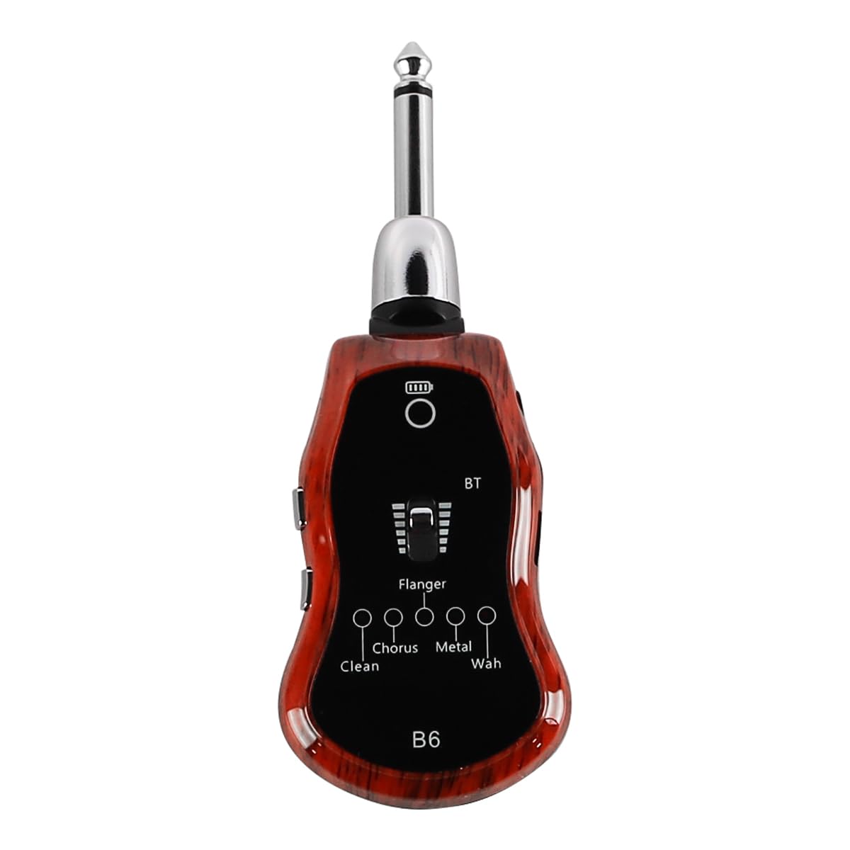 Alnicov Mini Guitar Amplifier with Headphone Jack Rechargeable Pocket-Sized Bluetooth Receiver Clean Chorus Effect Compact Sound System for Practice and Performance - Image 4