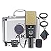 AKG C414 XLII Multi-Pattern Large-Diaphragm Condenser Microphone with 2 x XLR Cables, Shockmount, Pop Filter, Carrying Case and 1-Year Extended Warranty