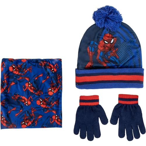CERDÁ LIFE'S LITTLE MOMENTS Ensemble bonnet, guntes et culotte Spiderman confortable et pratique, idéal jour 3 pièces, multicolore, taille unique pour enfants, multicolore, Taille Unique