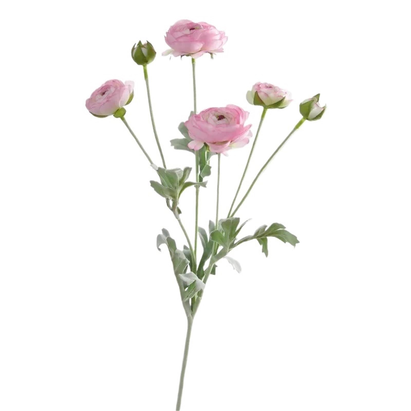 FonHNDG Artificial Flower Branches 6 Heads/Bouquet Peonies Artificial Flowers Wedding Home Decoration(Color2)