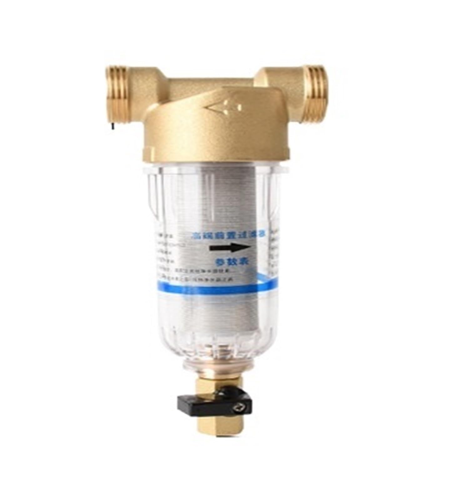 Filtro de agua prefiltro Primer paso del purificador de agua | Sistema Prefiltro Malla Acero Inoxidable 40micras 1 Pulgada