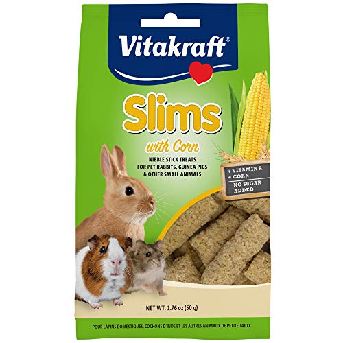 Vitakraft Rabbit Slims With Corn Nibble Stick Treat, 1.76 Ounce Pouch