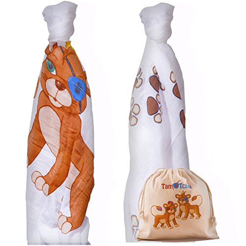 Promotion Baby Summer Swaddle Blankets - TamTchu - 47 X 47 inch Large Softest Muslin Unisex Boys and Girls Gift Set of 2 Pack with Sack