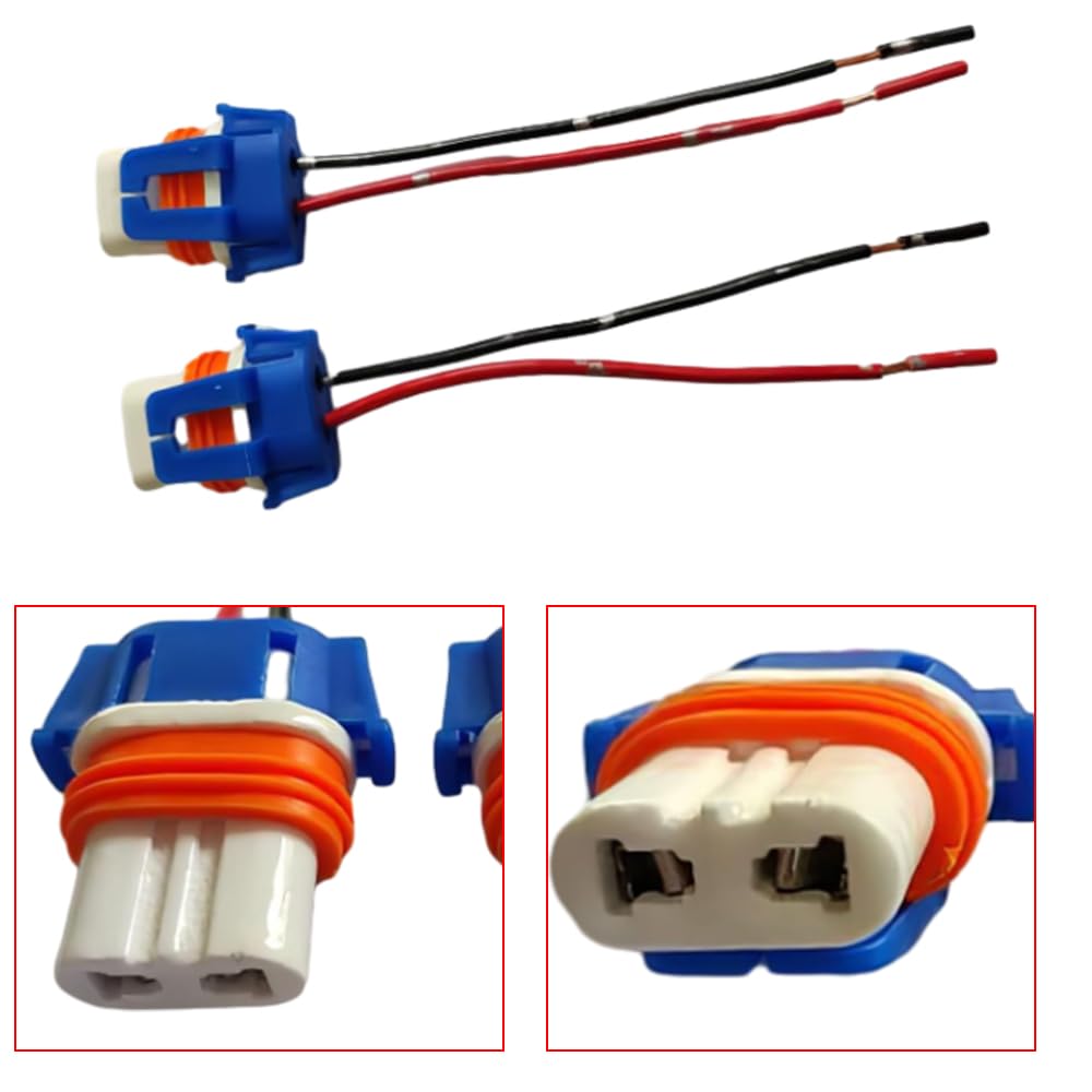 Connettori Lampadine 9005 HB3 - Presa Dritta In Plastica 12/24V, Per Auto, 2 Pezzi