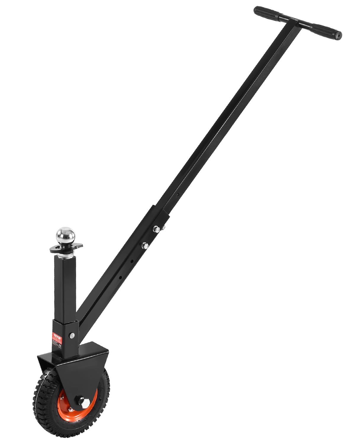VEVOR Plataforma Rodante para Remolque, Capacidad de Peso de 136 kg, Carrito de Ajustable en Altura de 420 y 560 mm, con Bolas de 47,6 mm y 50,8 mm, Neumático de Goma para Mover un Remolque RV
